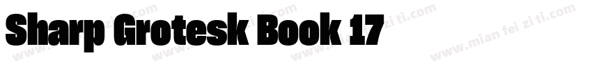 Sharp Grotesk Book 17字体转换